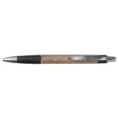 "Wooden" Pen met Jouw naam erop (Achterkant)