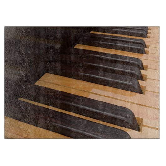 Wooden Piano Keys Snijplank (Voorkant)
