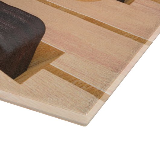 Wooden Piano Keys Snijplank (Hoek)