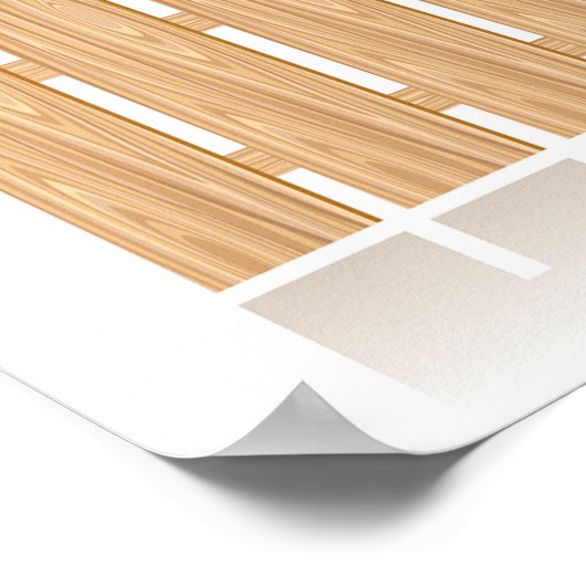 Wooden Picket Fence Poster (Hoek)