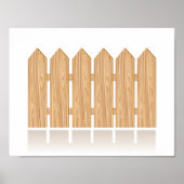 Wooden Picket Fence Poster (Voorkant)