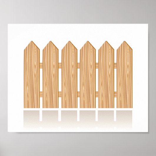 Wooden Picket Fence Poster (Voorkant)