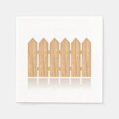 Wooden Picket Fence Servetten (Voorkant)