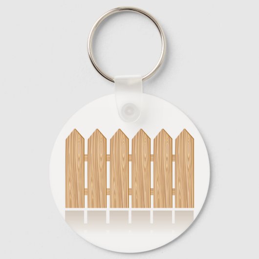 Wooden Picket Fence Sleutelhanger (Voorkant)