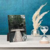 Wooden Pier framed by red Lanterns Fotoplaat (Zijkant)