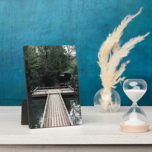 Wooden Pier framed by red Lanterns Fotoplaat (Zijkant)