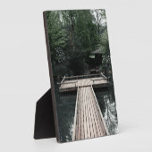 Wooden Pier framed by red Lanterns Fotoplaat (Zijkant)