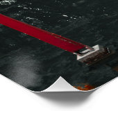 Wooden Pier framed by red Lanterns Perfect Poster (Hoek)