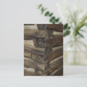 Wooden Pioneer Cabin Briefkaart (Staand voorkant)
