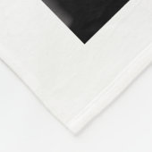 Wooden Puppet BW Fleece Deken (Hoek)