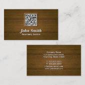 Wooden QR Code Veterinary Dentist Dental Office Visitekaartje (Voorkant / Achterkant)