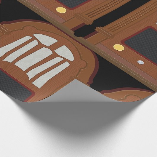  Wooden Radio Cadeaupapier