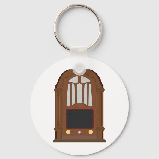  Wooden Radio Sleutelhanger (Achterkant)