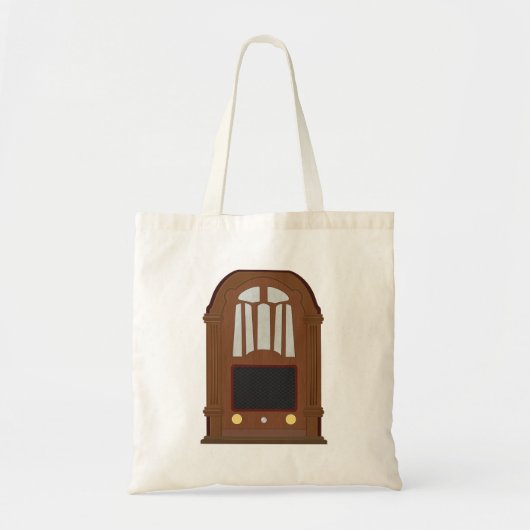  Wooden Radio Tote Bag (Voorkant)