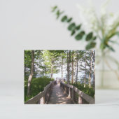 Wooden Railing Briefkaart (Staand voorkant)