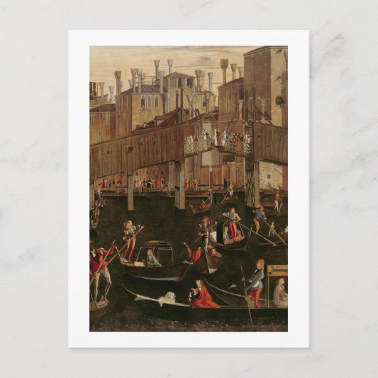 Wooden Rialto Bridge, van het wonder van de Reli Briefkaart (Voorkant)