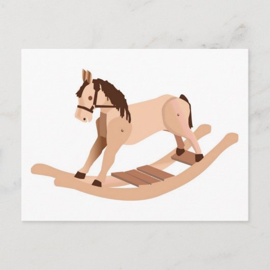 Wooden Rocking Horse Briefkaart (Voorkant)