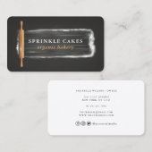 Wooden Rolling Pin Bakery Visitekaartje (Voorkant / Achterkant)