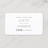 Wooden Rolling Pin Bakery Visitekaartje (Achterkant)