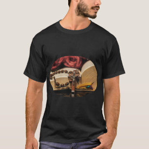 Wooden Rosary met Jezus op Cross T-shirt