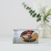 Wooden Rosary met Jezus op Cross Visitekaartje (Staand voorkant)