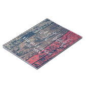 Wooden Rough Timber Beach House Personated Notitieboek (Linkerzijde)