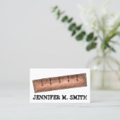 Wooden Ruler Wiskunde leraar wiskunde Visitekaartje (Staand voorkant)