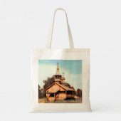 Wooden Russische kerk Tote Bag (Achterkant)