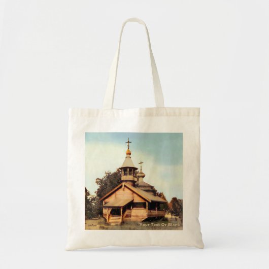 Wooden Russische kerk Tote Bag (Voorkant)