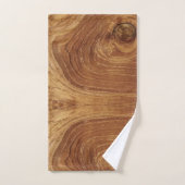 Wooden Rustic Teak Wood Textuur Hout Grain Foto Bad Handdoek (Handdoek)
