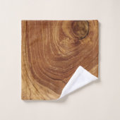 Wooden Rustic Teak Wood Textuur Hout Grain Foto Bad Handdoek (Wasdoekje)