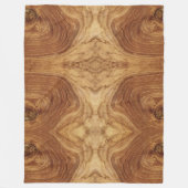 Wooden Rustic Teak Wood Textuur Hout Grain Foto Fleece Deken (Voorkant)