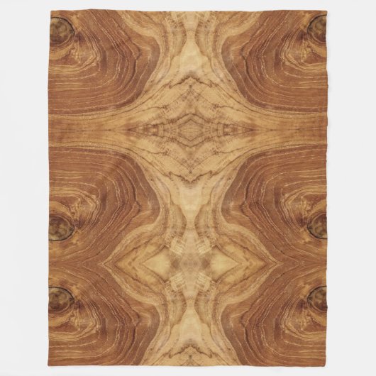 Wooden Rustic Teak Wood Textuur Hout Grain Foto Fleece Deken (Voorkant)