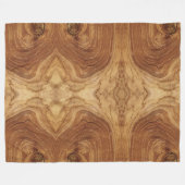 Wooden Rustic Teak Wood Textuur Hout Grain Foto Fleece Deken (Voorkant (Horizontaal))