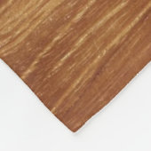 Wooden Rustic Teak Wood Textuur Hout Grain Foto Fleece Deken (Hoek)