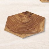 Wooden Rustic Teak Wood Textuur Hout Grain Foto Kartonnen Onderzetters (Schuin)