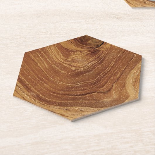 Wooden Rustic Teak Wood Textuur Hout Grain Foto Kartonnen Onderzetters (Schuin)