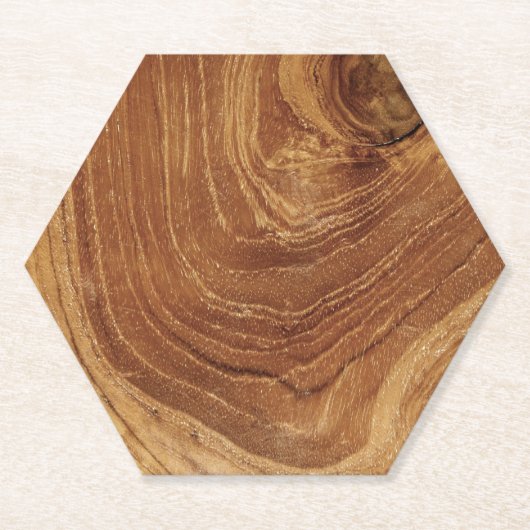Wooden Rustic Teak Wood Textuur Hout Grain Foto Kartonnen Onderzetters (Voorkant)