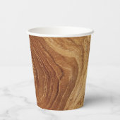 Wooden Rustic Teak Wood Textuur Hout Grain Foto Papieren Bekers (Achterkant)
