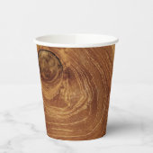 Wooden Rustic Teak Wood Textuur Hout Grain Foto Papieren Bekers (Links)