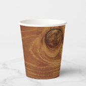 Wooden Rustic Teak Wood Textuur Hout Grain Foto Papieren Bekers (Voorkant)