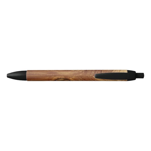 Wooden Rustic Teak Wood Textuur Hout Grain Foto Zwarte Inkt Pen (Achterkant)