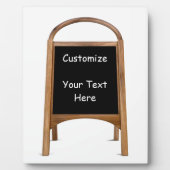 Wooden Sandwich Board Fotoplaat (Voorkant)