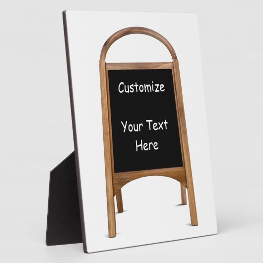 Wooden Sandwich Board Fotoplaat (Zijkant)
