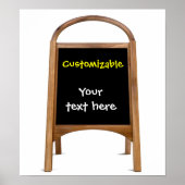 Wooden Sandwich Board Poster (Voorkant)