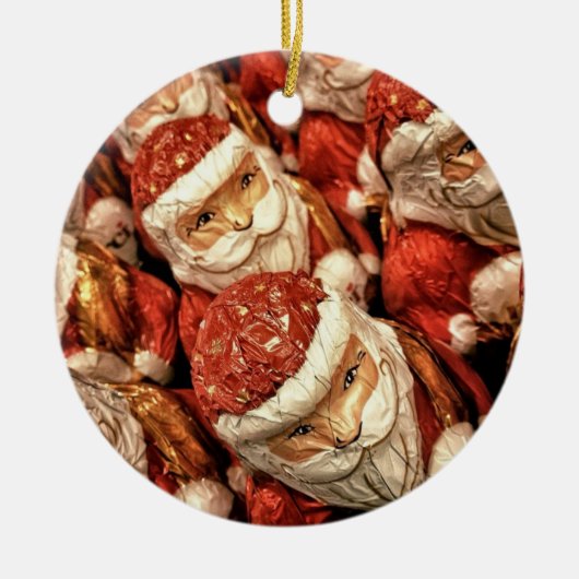 Wooden Santa Ornament (Voorkant)