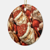 Wooden Santa Ornament (Links)