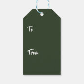 Wooden Snowman Face Cadeaulabel (Achterkant)