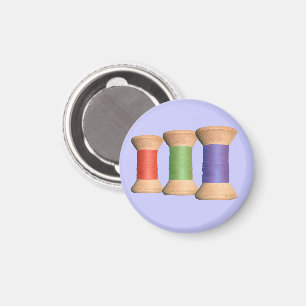 Wooden Spool Magnet