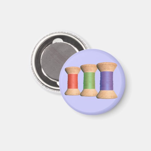 Wooden Spool Magnet (Voorkant / Achterkant)